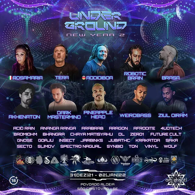 Registro visual do Underground New Year 2